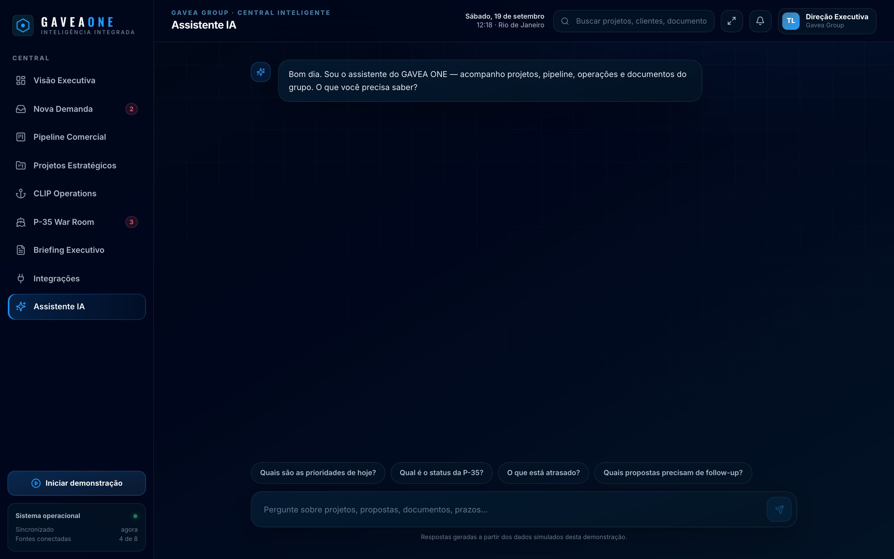 GAVEA ONE's AI assistant.